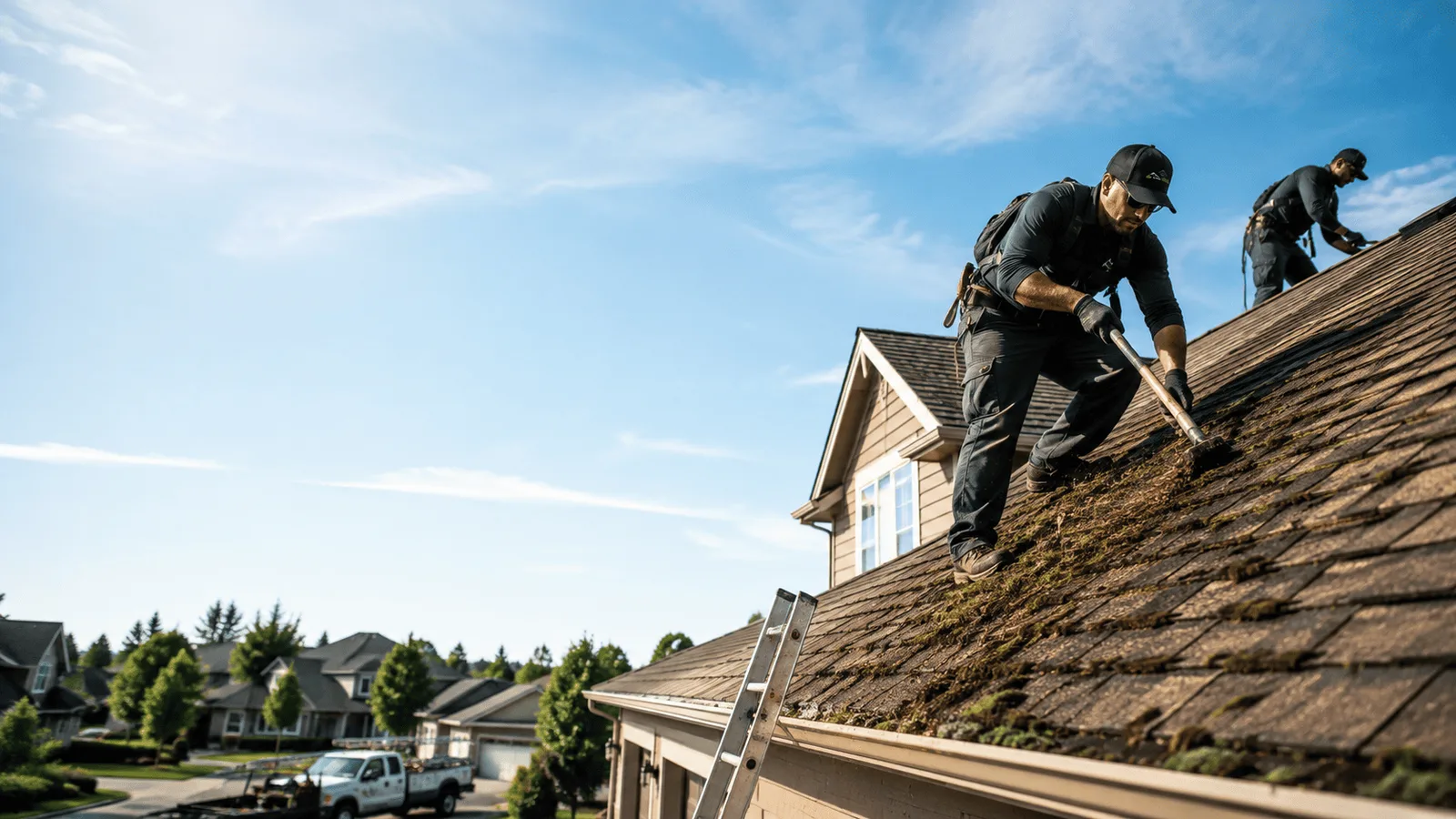 Roof Moss Removal in Mapleton, IL near me